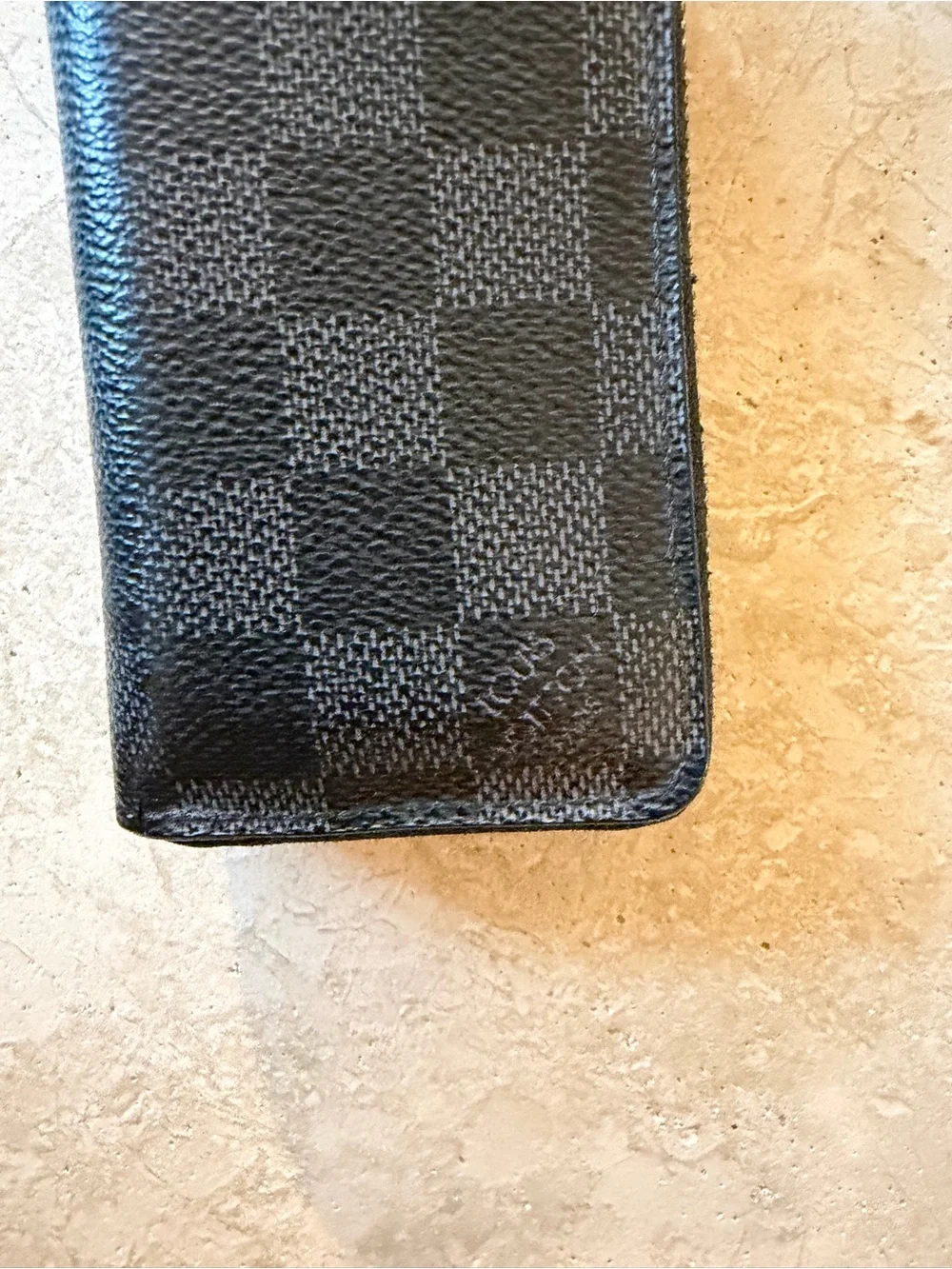 Louis Vuitton Damier Graphite Zippy Coin Purse Black Gray Wallet with Box